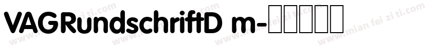 VAGRundschriftD m字体转换
